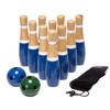 Toy Time Lawn Bowling Game/Skittle Ball for Indoor / Outdoor with Pins, Balls, Bag for Kids, Adults (8 Inch) 878639HYH